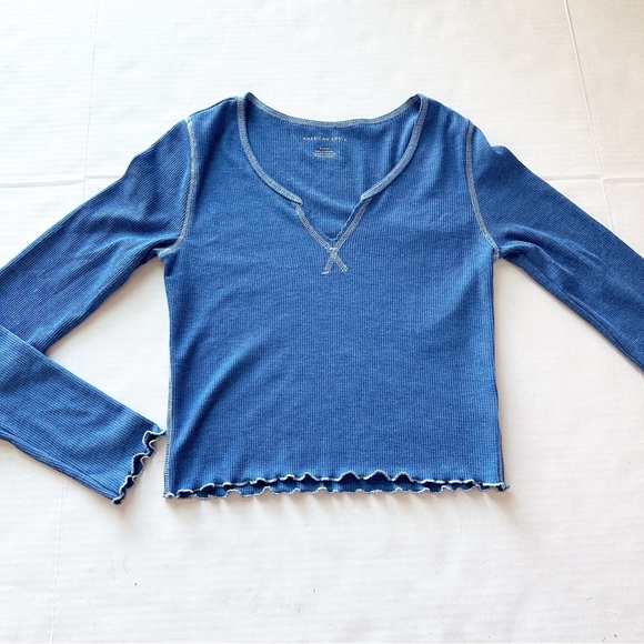American Eagle Outfitters Cropped Long Sleeve Top - Picture 3 of 13